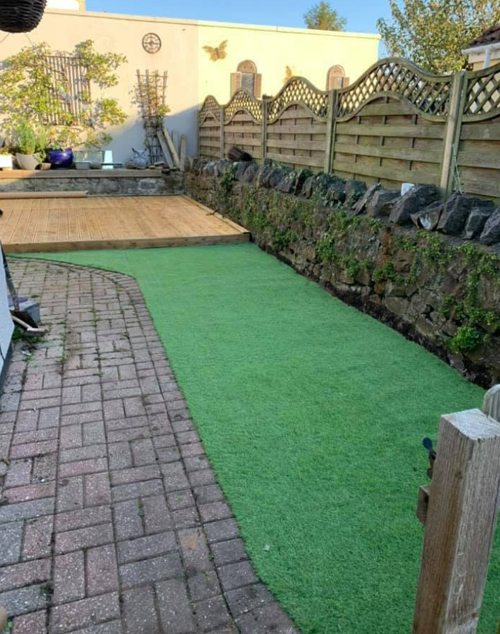 After landscaping